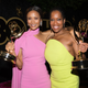 Thandie Newton (L), winner of the award for Outstanding Supporting Actress in a Drama Series for ‘Westworld,’ and Regina King, winner of the award for Outstanding Lead Actress in a Limited Series or Movie for ‘Seven Seconds,’ at HBO Emmys afterparty on September 17, 2018 in Los Angeles, California.